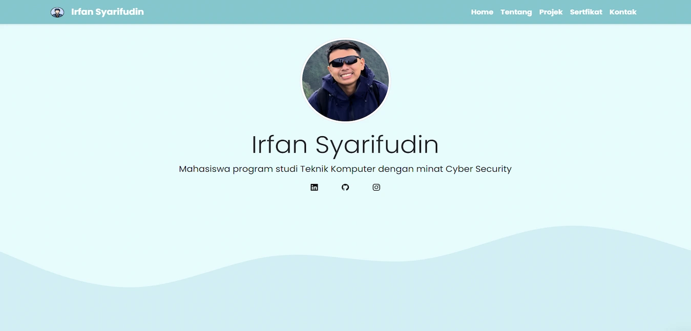 website Portofolio Irfan Syarifudin